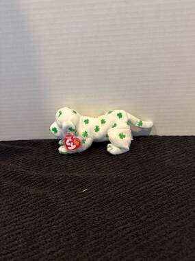 Ty Beanie Baby BLARN-e the Irish Dog Internet Exclusive St. Patrick's Day Plush